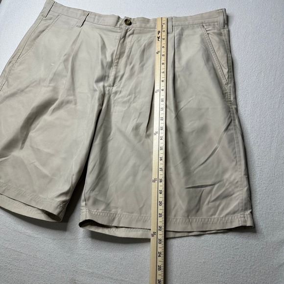 Columbia Mens 42 Beige Pleated Golf Shorts Casual Outdoor Walking - Picture 3 of 12